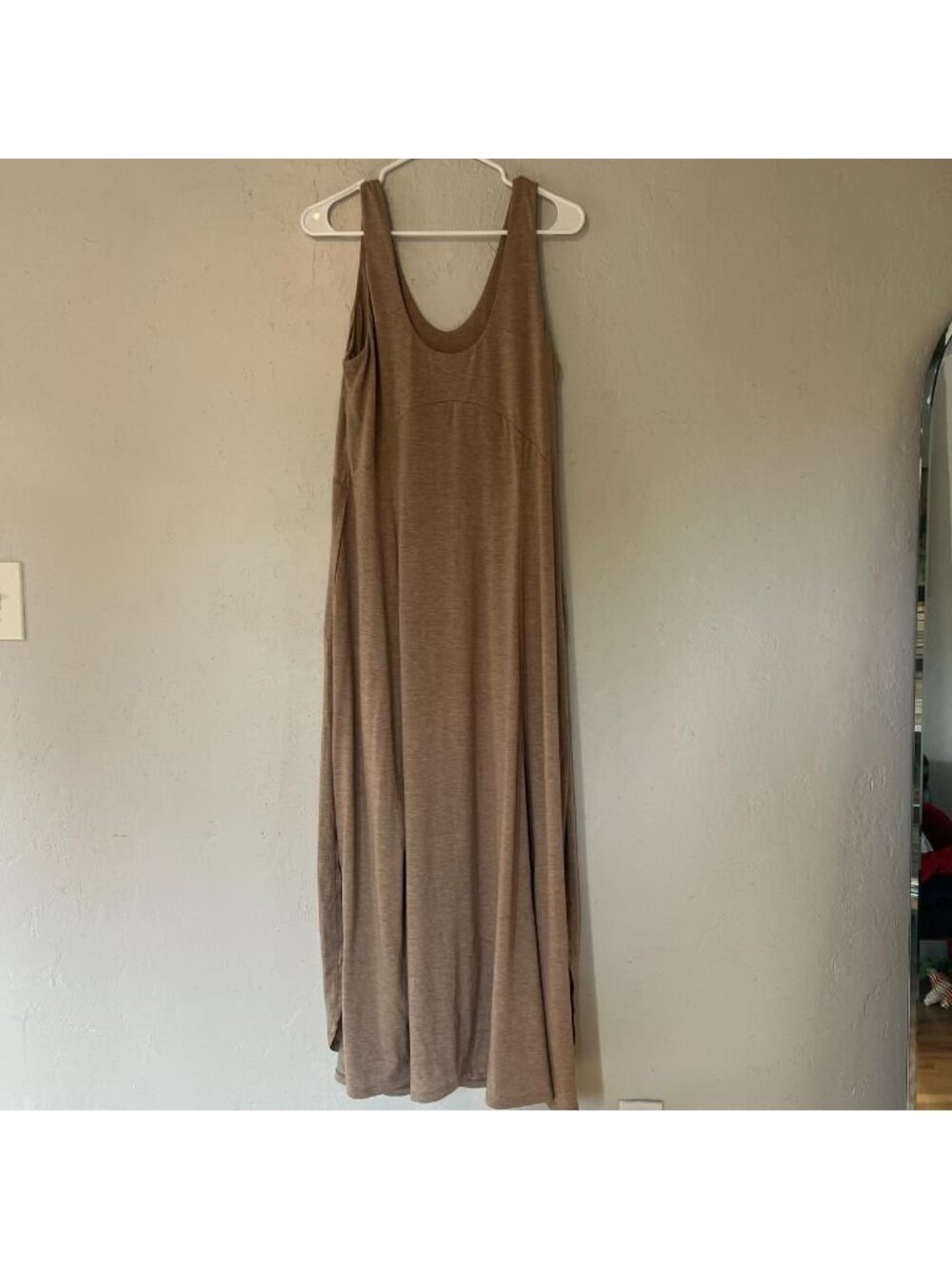 Halara Women's Tan and Cream Dress - Picture 5 of 7